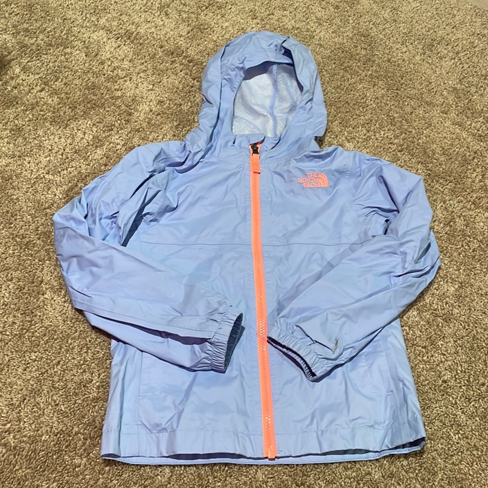 light purple and pink rain coat